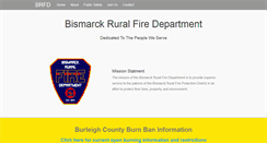 Desktop Screenshot of bismarckruralfire.org