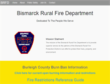 Tablet Screenshot of bismarckruralfire.org